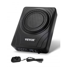 VEVOR Untersitz-Auto-Subwoofer 300W Schlankes Aktives Subwoofer-System 203mm