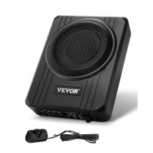 VEVOR Untersitz-Auto-Subwoofer 400W Schlankes Aktives Subwoofer-System 203mm