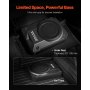 VEVOR Untersitz-Auto-Subwoofer 400W Schlankes Aktives Subwoofer-System 254mm
