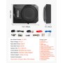 VEVOR Untersitz-Auto-Subwoofer 400W Schlankes Aktives Subwoofer-System 254mm