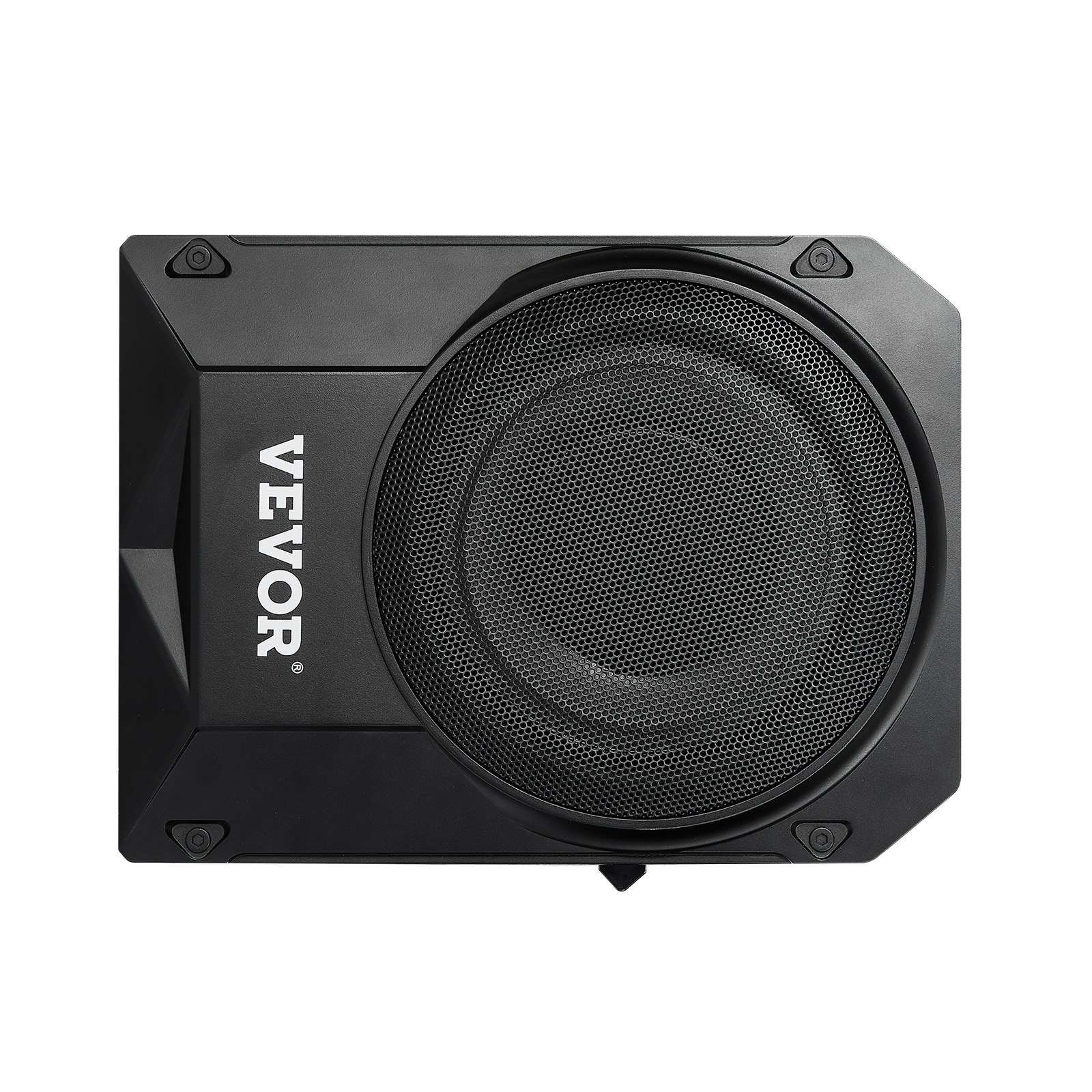 VEVOR Untersitz Auto Subwoofer 400 W 254 mm schlanker Auto Subwoofer mit Stromversorgung, Subsystem mit eingebautem Verstärker, Hoch-/Niedrigpegel-Eingang und Lautstärkeregler für SUVs Lkws