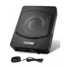 VEVOR Untersitz-Auto-Subwoofer 240W Schlankes Aktives Subwoofer-System 254mm