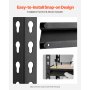 VEVOR Werkstattregal, 907 kg, 5-stufiges Garagen-Lagerregal, 406x813x1596 mm, Steckregal, Schwerlastregal, Metallregale für Garagenregale, Allzweckregal, ideal für Küche, Lager, Keller, schwarz