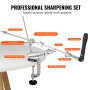 VEVOR Messerschärfer-Set, 360° drehbar, mit 12 Schleifsteinen, Körnung 120–10.000