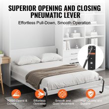 VEVOR Schrankbettfedern Mechanismus Murphy Bett Deluxe vertikal Bettstütze 25kg