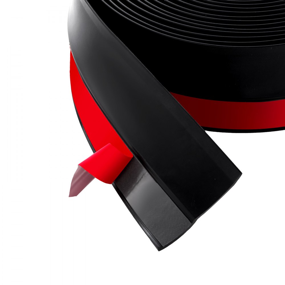 VEVOR sealing strips for top and sides, 6.09 m universal replacement sealing strips made of soft and hard composite material, weatherproof TPE seals with self-adhesive backing