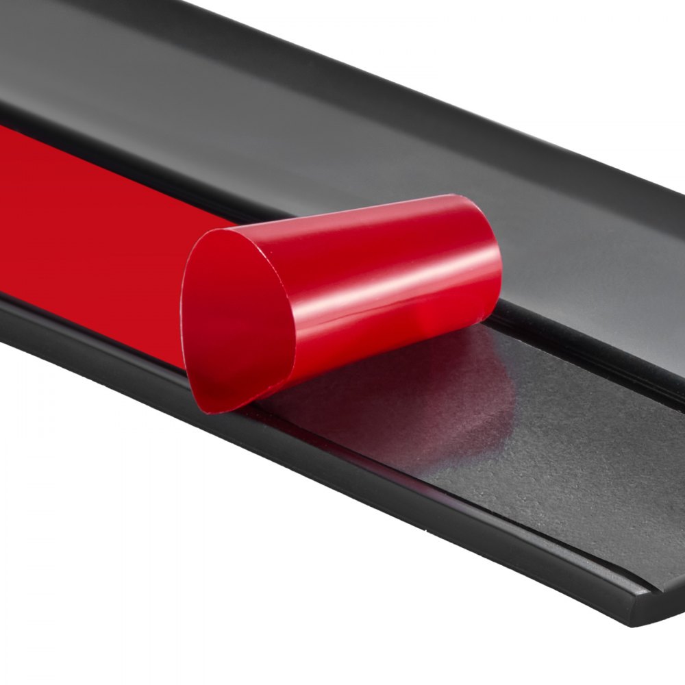 VEVOR sealing strips for top and sides, 6.09 m universal replacement sealing strips made of soft and hard composite material, weatherproof TPE seals with self-adhesive backing