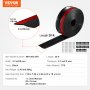 VEVOR sealing strips for top and sides, 6.09 m universal replacement sealing strips made of soft and hard composite material, weatherproof TPE seals with self-adhesive backing