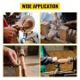 VEVOR mini Drechselbank 1100-3400 U/min, Drechselbank, Holzdrechselbank 400W einphasig, Drehbank Holz mit MT 1 Spindel, Tischdrehbank, Tischdrechselbank für eine Vielzahl von Drehprojekten wie Holz