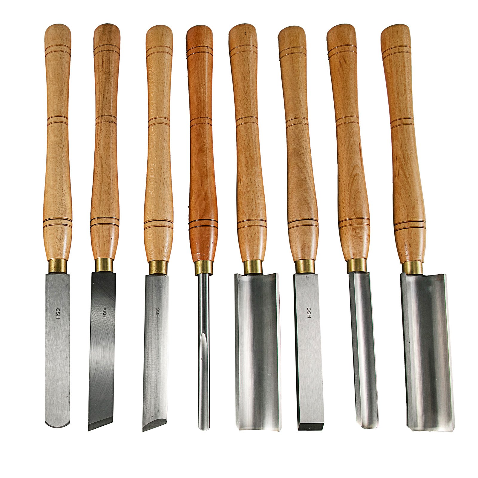 VEVOR Stechbeitel Set 16 Stück Holz Schnitzwekzeug Hochgeschwindigkeitsstahl mit Koffer kostenloser Meißel Stecheisen Satz