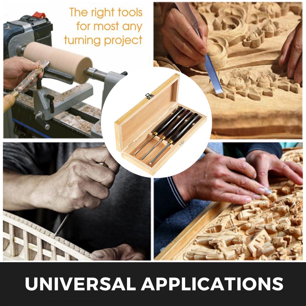 Stechbeitel Set Holz Schnitzwekzeug 3 Stück Mit Koffer Einem Kostenlosen Meißel