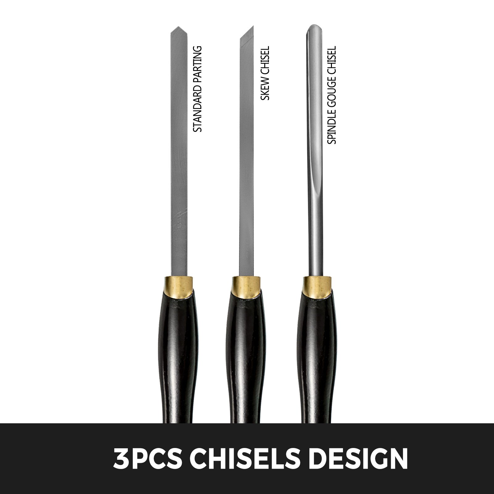 Stechbeitel Set Holz Schnitzwekzeug 3 Stück Mit Koffer Einem Kostenlosen Meißel