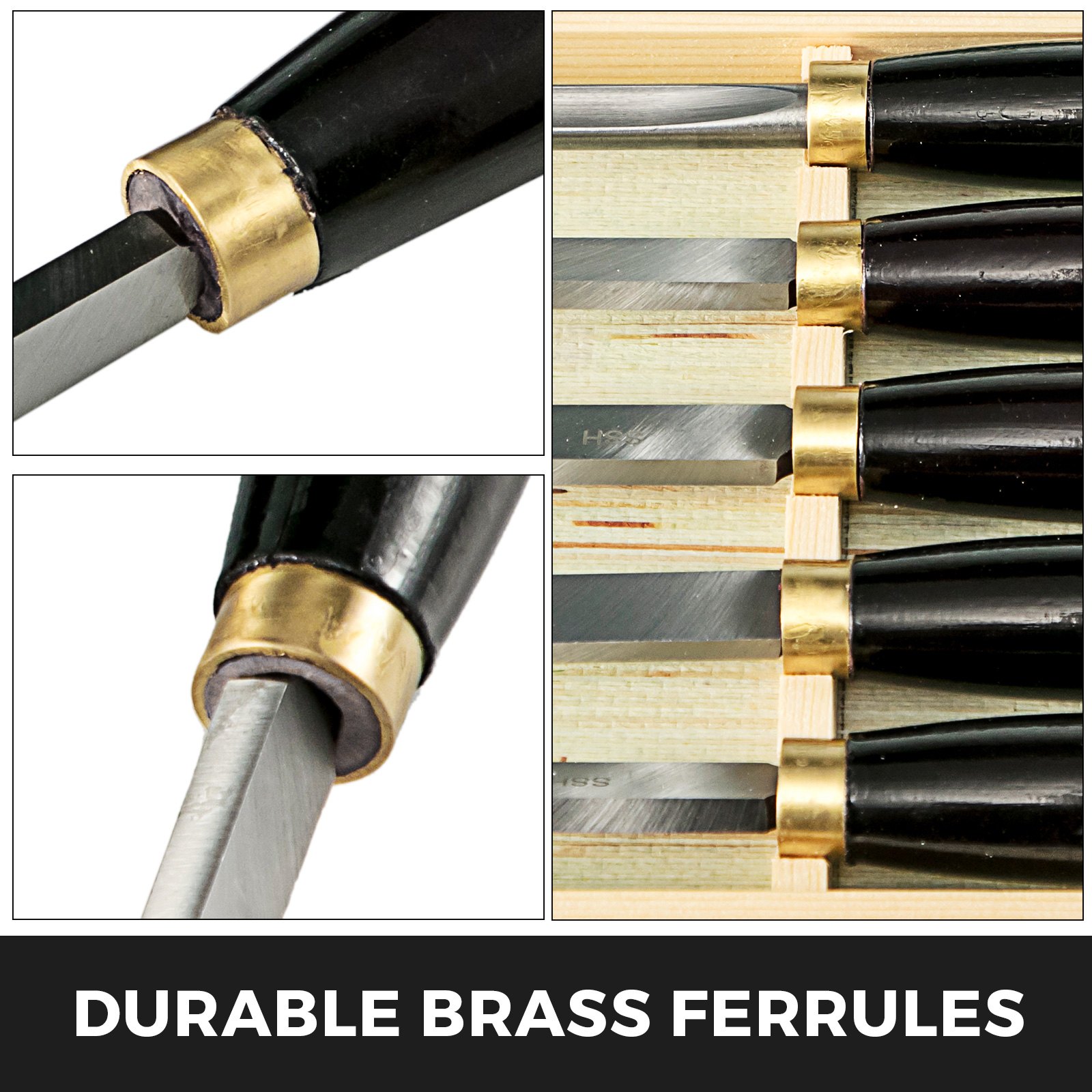 5 Stechbeitel-set Aus Cv Profi Stemmeisen Stecheisen Beitel Holz-meissel Neu De