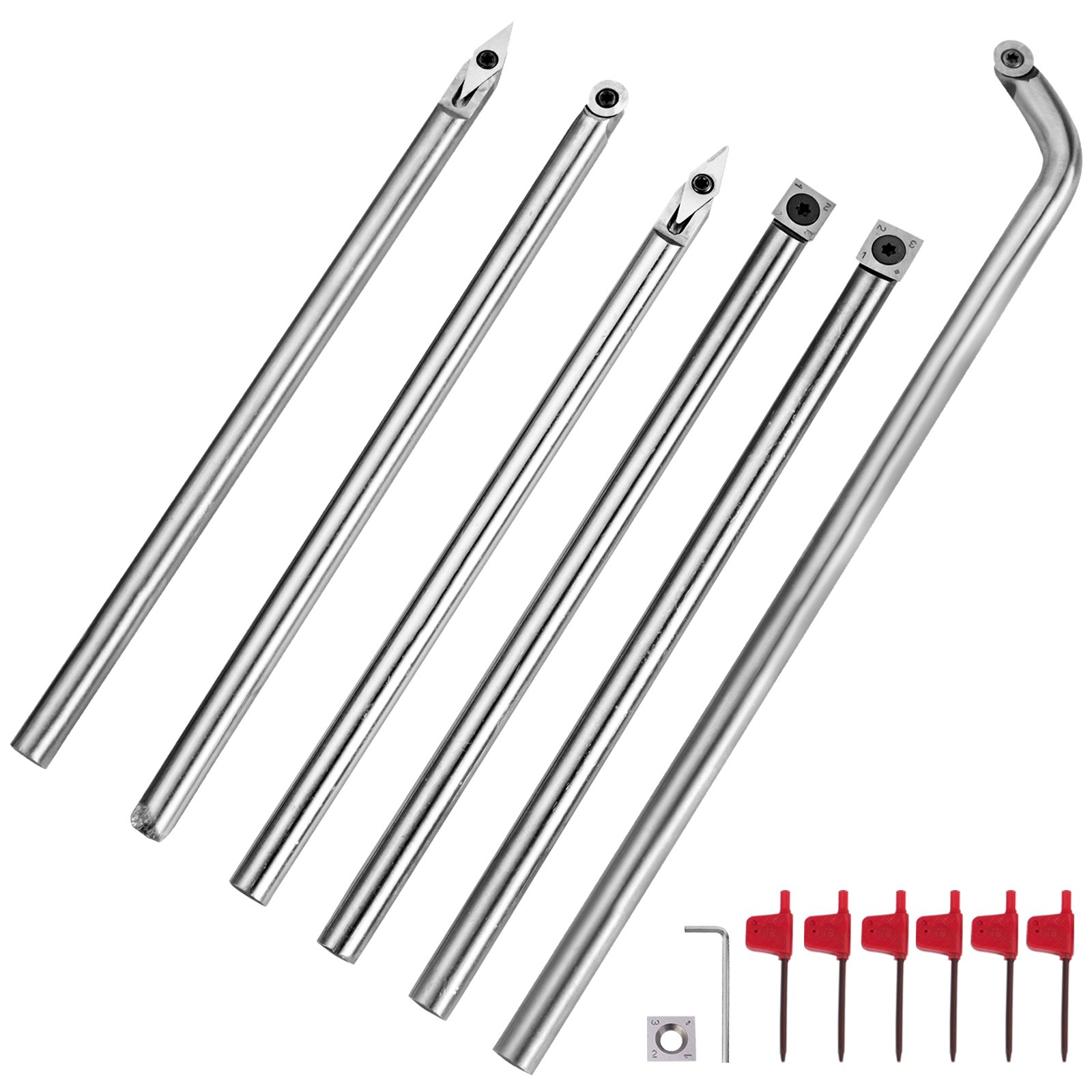 Holzdrehbank Drehwerkzeuge Für Drehmaschinen 6pc Drehmeißel Hartmetall Holz Hand
