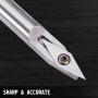 VEVOR Drehmeißel 5 PCS Drechselwerkzeug 12 mm Hartmetall Drehstahl mit Multifunktionale Vollhartmetalleinsatz Cutter, Round Shank Holzbearbeitungswerkzeug mit Holzgriff und Hartmetall 5 Schneider
