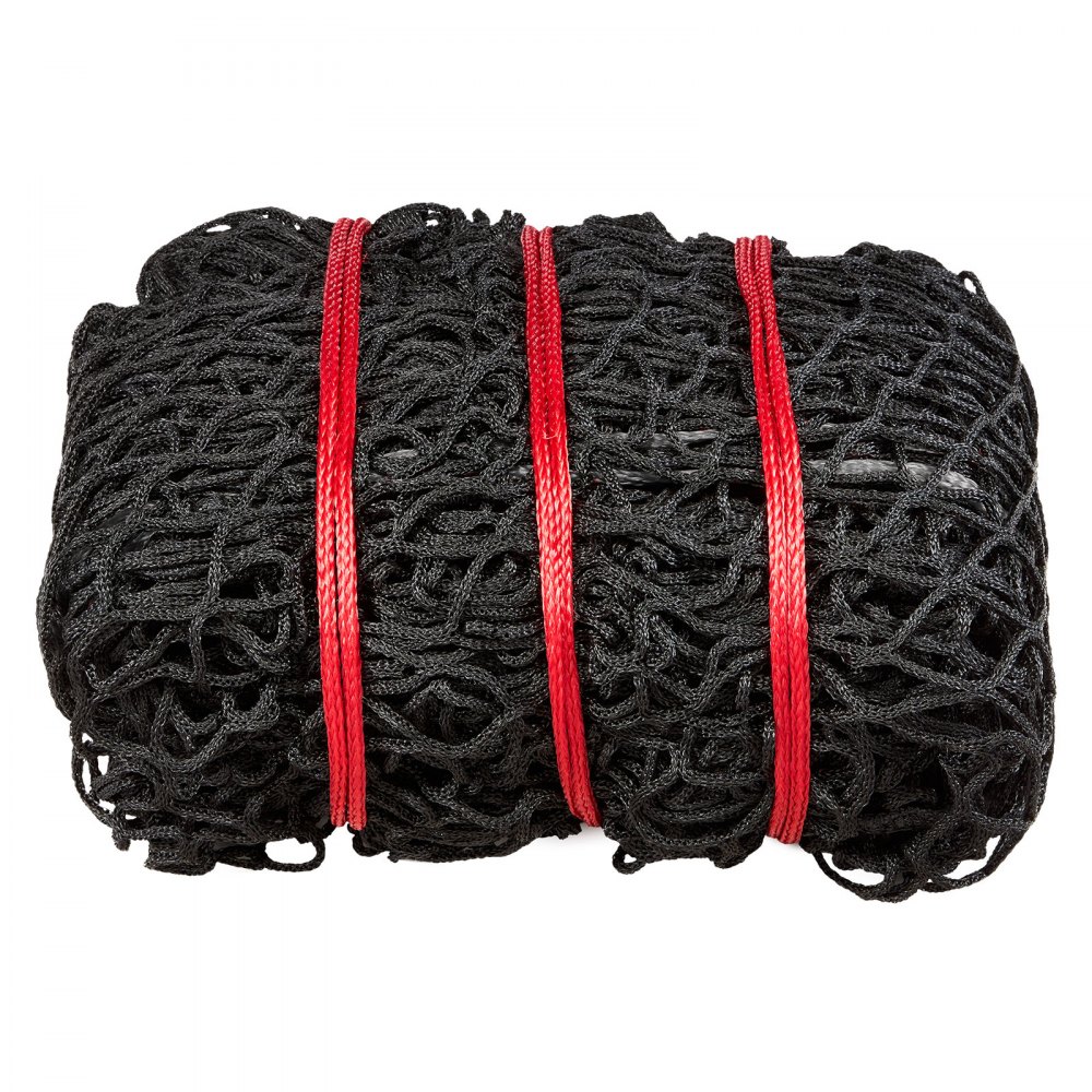 VEVOR Rundballen-Heunetz, 1,8x1,8x1,8 m, 42x42 mm Maschenweite, PE-Material, knotenloses Design, mit Kabelbindern, Nadelschiffchen, Reparaturschnur & Aufbewahrungsbeutel, Futtersparnetz für Pferde