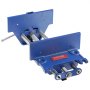 VEVOR Woodworking Vise, 110mm Clamping Depth, 335mm Opening Width, Parallel Vise made of Powder-Coated Cast Iron, 11KN Clamping Force, Φ15-74mm Clamping Range. Ideal for woodworking studios.