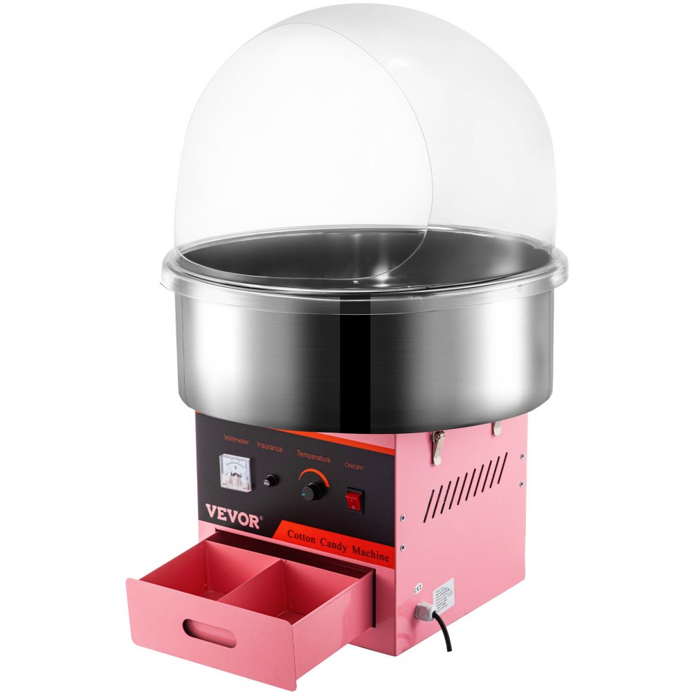 Vevor Profi Zuckerwattemaschine Zuckerwatte Candymaker Maschine Mit Abdeckhaube
