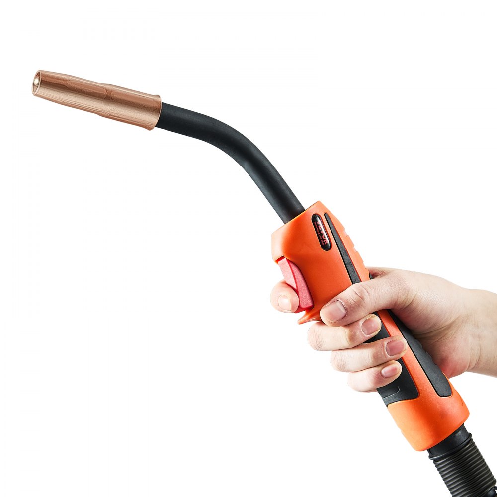 VEVOR 250-A-MIG-Schweißpistole mit 4,6 m Kabel, Schweißbrenner kompatibel mit LincoIn Power MlG 200, 215, 216, 255 & Wire-Matic 255 Schweißgeräten, geeignet für  0,0889/0,1143cm Schweißdrähte