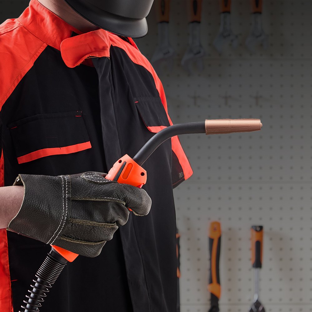 VEVOR 250-A-MIG welding gun with 4.6 m cable, welding torch compatible with LincoIn Power MlG 200, 215, 216, 255 & Wire-Matic 255 welding machines, suitable for 0.0889/0.1143cm welding wires