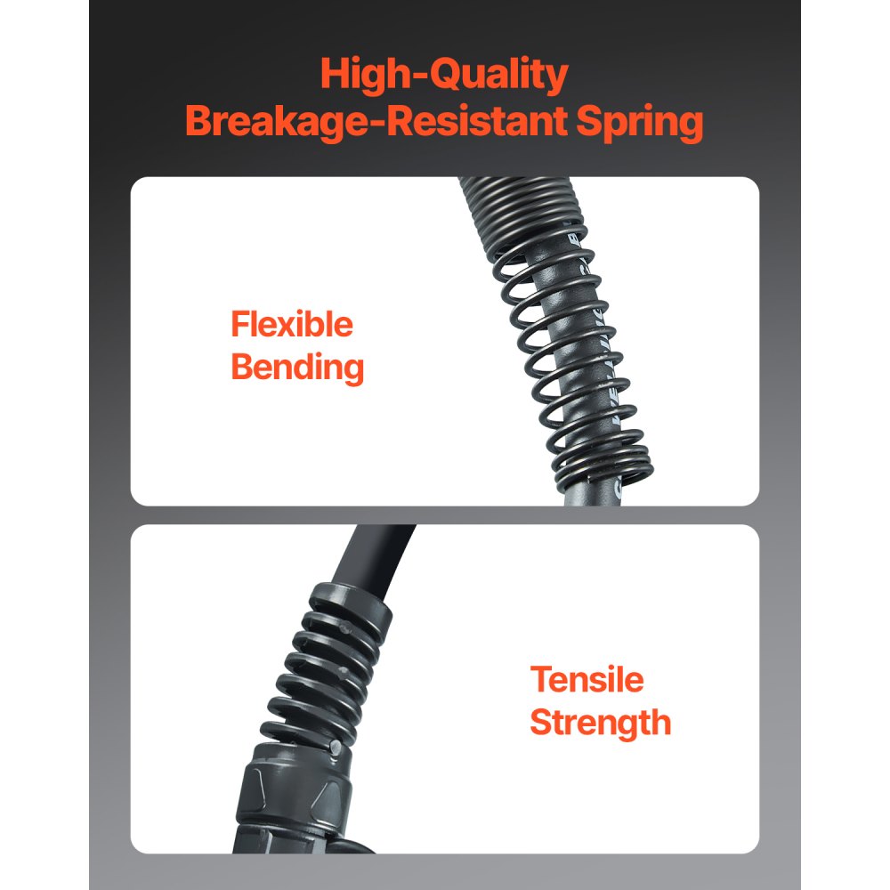 VEVOR 250-A-MIG welding gun with 4.6 m long cable, welding torch compatible with Millermatic 200, 210, 212, 250, 250X, 251, 252 welding machines, suitable for welding wires of 0.0762/0.0889/0.1143 cm