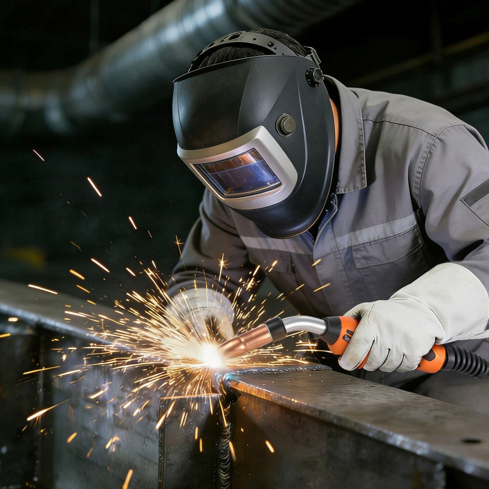 VEVOR 250A MIG Schweißbrenner mit 4,57 m Schlauch, MIG Schweißpistole mit 0,8/0,9 mm Ersatzdüsen, Profi-Schweißzubehör Kompetibel mit Miller MDX-250, Schutzgasschweißgerät für Werkstatt & Industrie