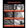 VEVOR MIG-Schweißgerät, 130 A synergetische MIG-Schweißmaschine, 2-in-1-Gas-MIG/gasloses MIG-Fülldraht-Mehrprozessschweißer, MIG-Welder mit IGBT-Wechselrichtertechnologie & digitalem Anzeigebildschirm