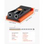 VEVOR Pocket Hole Jig Kit Taschenloch-Vorrichtungssatz 12,7-38,1 mm verstellbar, Vorrichtungs-Taschenlochsystem mit Stufenbohrer Sechskantschlüssel Bohrstoppring Vierkant-Antriebsbit Schrauben