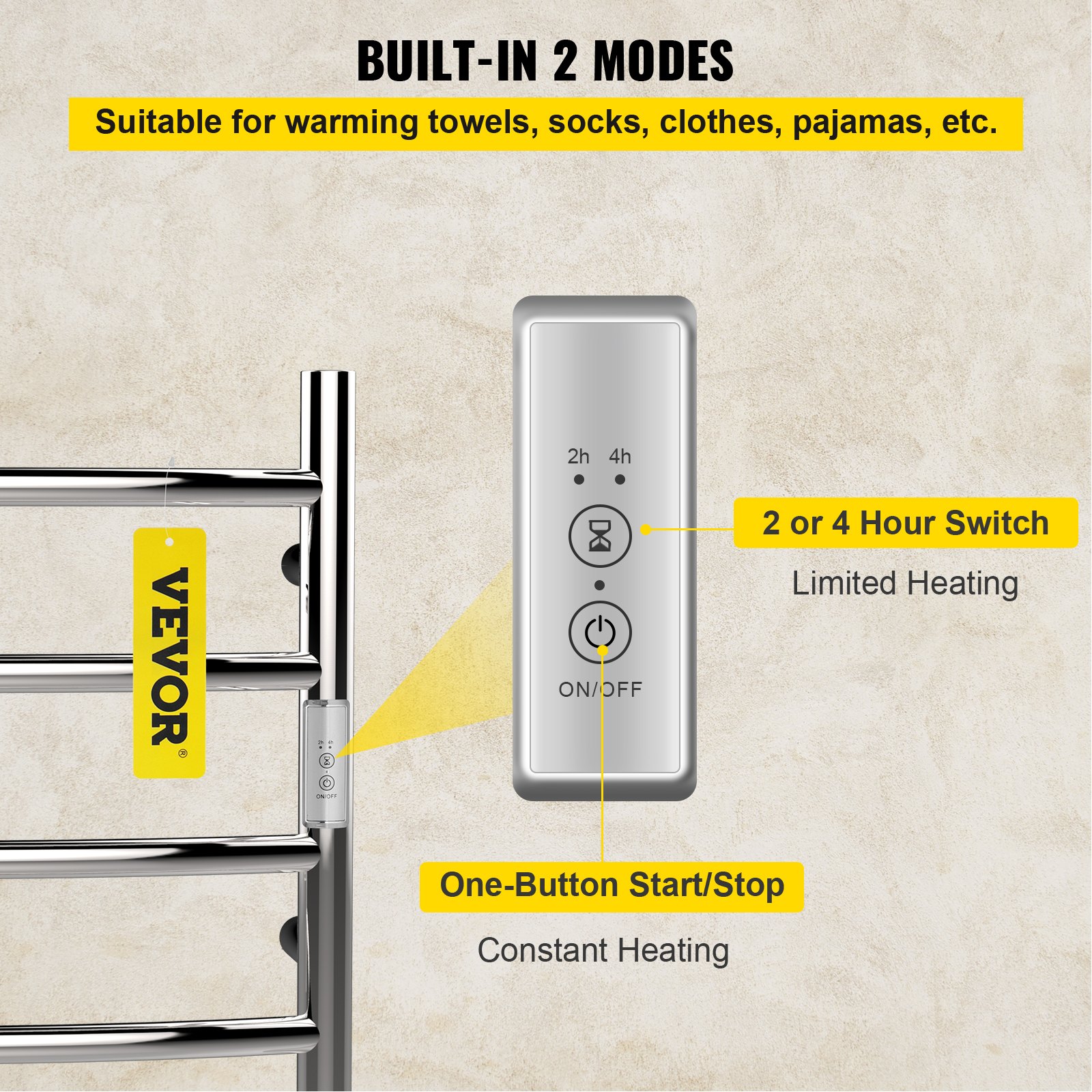 VEVOR Badheizkörper Heizkörper Handtuchheizkörper Handtuchwärmer 420x600x155mm