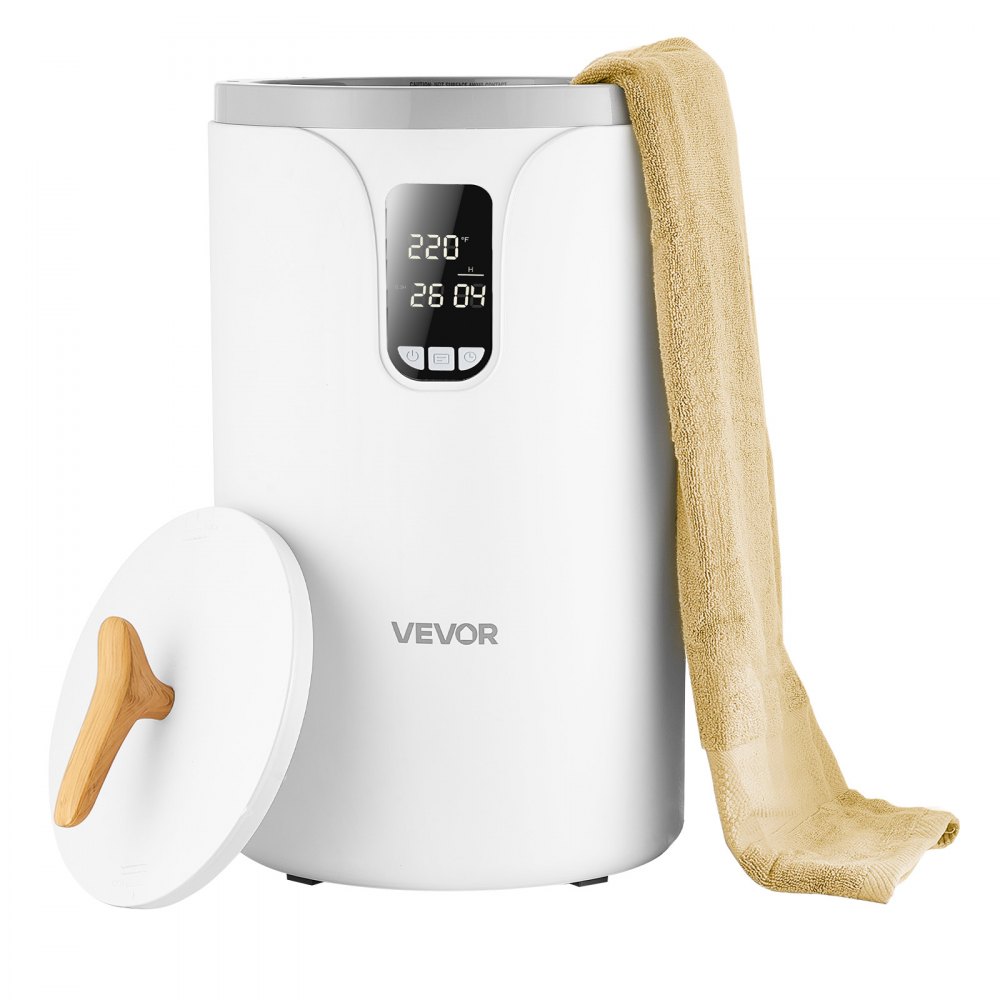 VEVOR Handtuchwärmer Eimer Wärmegerät 20 L mit LED-Anzeige & Einstellung (Timer & Temperatur) & Sicherheitsschloss, Towel Warmer für Badezimmer Waschküche Boden, zum Wärmen von Decken, Pyjamas