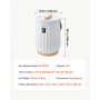 VEVOR Handtuchwärmer Eimer 20 L Heißtuchdampfer Wärmegerät Handtuchheizung, für Handtücher Decken Bademäntel, 4-fach einstellbarer Timer, Holzgriff, Automatische Abschaltung, Eingebaute Aromabox, Weiß
