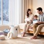 VEVOR Towel Warmers for Bathroom 20L Heated Towel Bucket with LED Display, Rapid Heating, 4 Adjustable Timer, Wood Handle, Auto Shut Off, Fits Oversized Towels, Blankets, Bathrobes, for Women, White