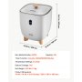 VEVOR Handtuchwärmer Eimer Wärmegerät 25 L mit LED-Anzeige & Einstellung (Timer & Temperatur) & automatischer Abschaltung, Towel Warmer für Badezimmer Waschküche, zum Erwärmen von Handtüchern