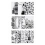 VEVOR Prägeschablonen, 15 Stk. 105x148 mm Prägefolder, Embossing Folder für VEVOR Stanz- & Prägemaschinen, Geprägte Schablonen aus PP-Kunststoff für Scrapbooking & Kartenherstellung