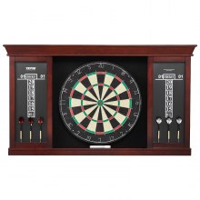 VEVOR Dartschrank Set Offizielle Dartscheibe MDF Darts 45x3,8cm Dartboard