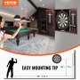 VEVOR Dartboard- und Schrankset Dartboard-Schrank in offizieller Größe, Dartscheibe 45 x 3,8 cm versteckbarer Dartschrank mit Stahlspitzen, komplett mit sämtlichem Zubehör, für Cricket-Spiele