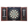 VEVOR Dartschrank Set Offizielle Größe Dartscheibe MDF Darts 45x3,8cm LED