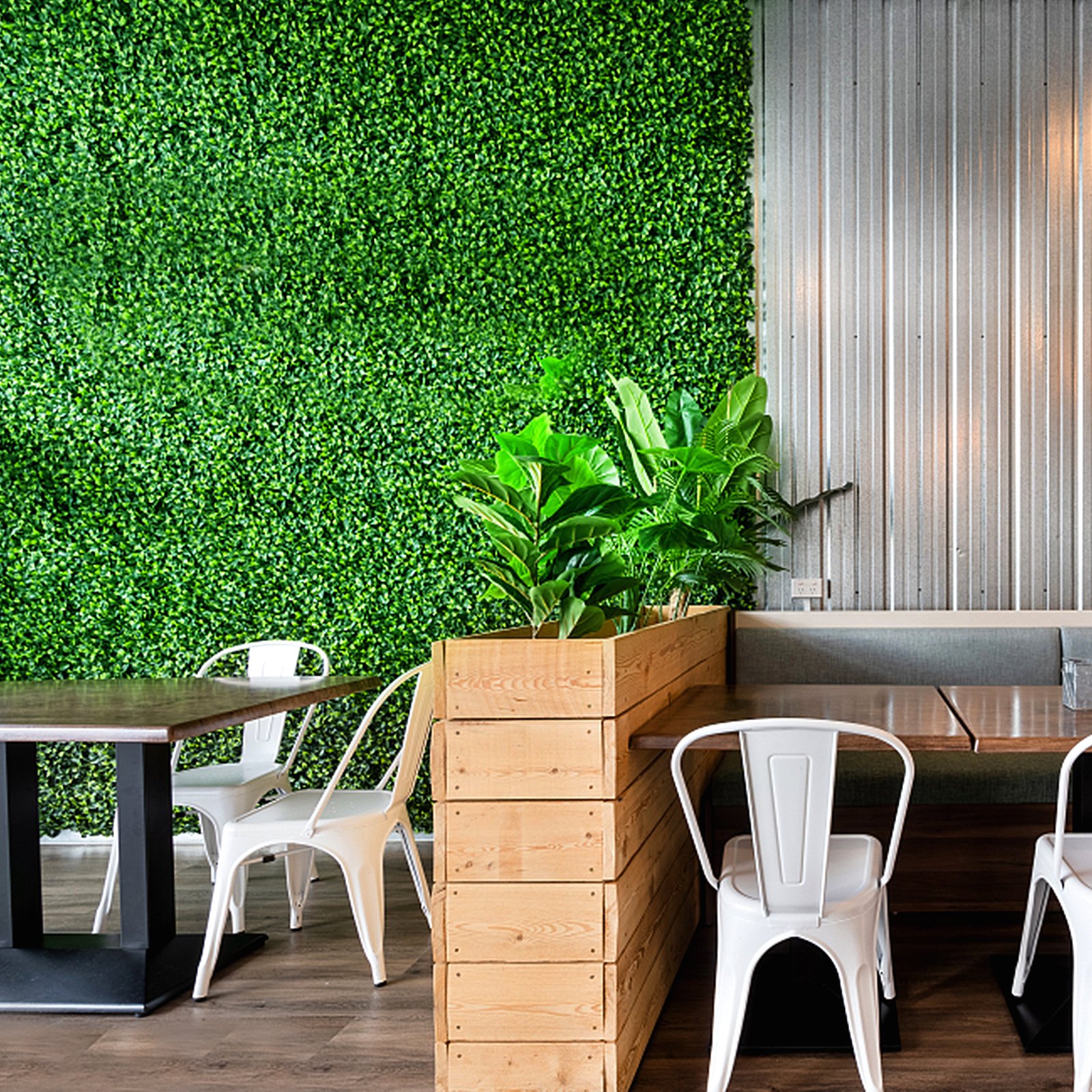 Vevor Künstliche Pflanzenwand Sichtschutz Hecke Künstlich Uv 6 Stk. 60 X 40 Cm