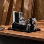 VEVOR Mini-Drehmaschine aus Metall 70x130 mm, Fräsmaschine 20000 U/min, 36 W Hochleistungsmotor, 3-Backenfutter, didaktische Metalldrehmaschine mit Schutz für die Bearbeitung von Präzisionsteilen