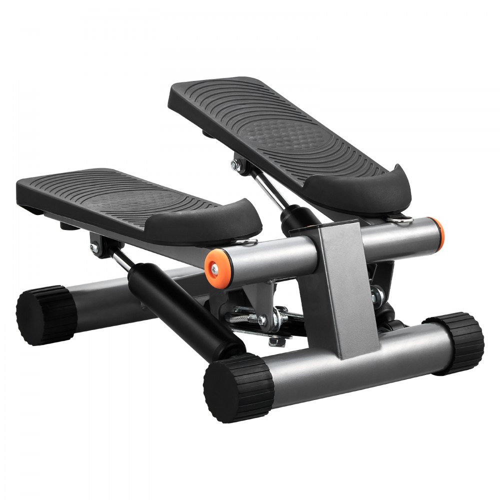 VEVOR Treppenstepper Mini-Stepper, hydraulischer Fitness-Stepper mit Widerstandsbändern, Ganzkörper-Workout-Cardio-Gerät, Treppensteiger mit LCD-Monitor, 150 kg Tragkraft 170 – 325 mm