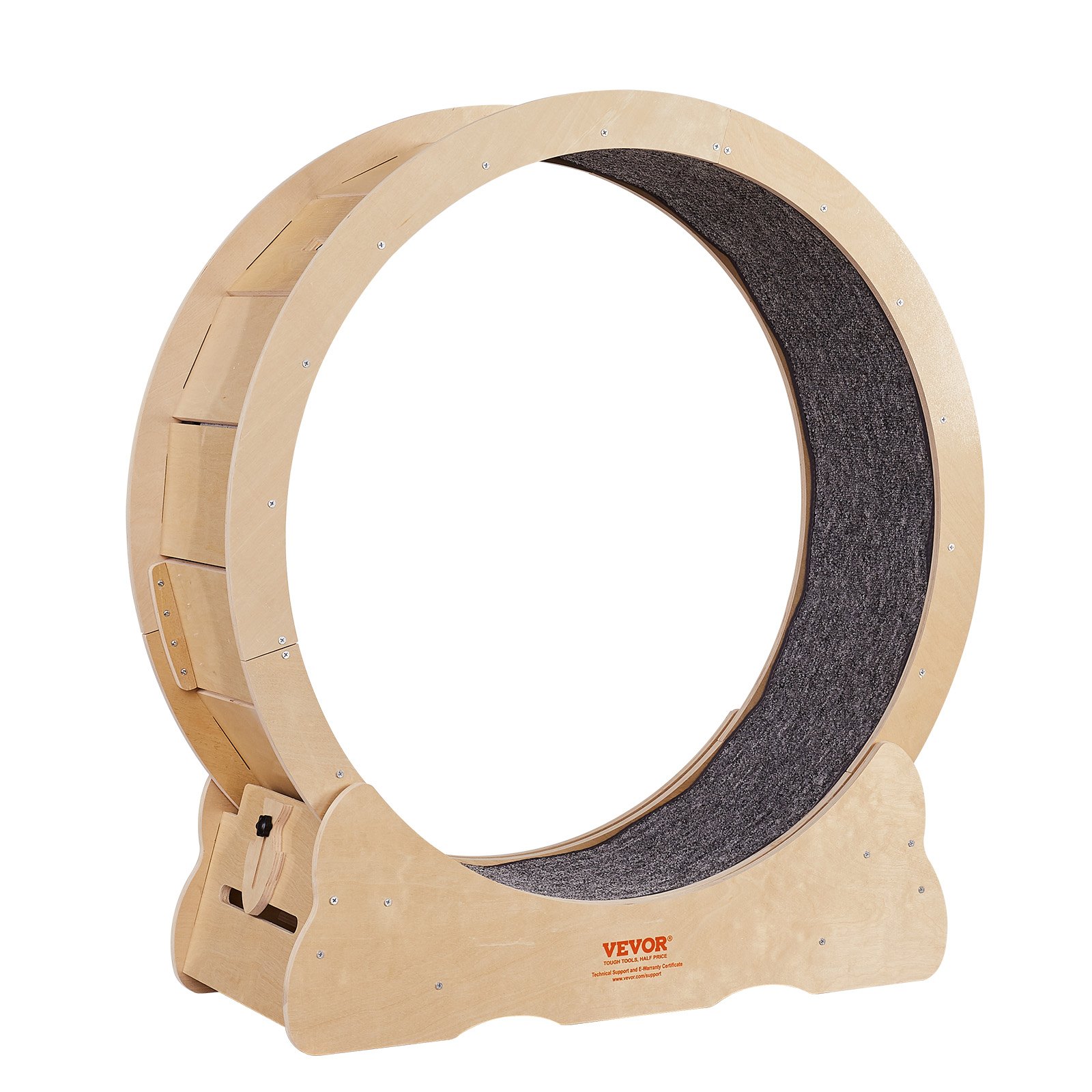 VEVOR Katzenlaufrad 910x320x970mm Laufrad Katzen aus Birken-& Pappelsperrholz Katzenrad Geräuscharm Abnehmbare Innenmatte Cat Wheel Geeignet für Katzen mit einem Gewicht von 3,6 bis 6,6kg