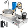 VEVOR Facettiermaschine 120W Gem Faceting Machine 1800RPM Winkelpolierer Steinpoliermaschine Jade Schleifen Facettiert Mechanische Edelsteinschleifen Edelsteinschleifen mit Eimer