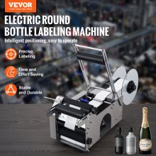 VEVOR Halbautomatischer MT-50 Flaschen Etikettiermaschine Etikettenapplikator