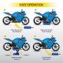 Vevor Motorrad Hebebühne Motorrad Scherenheber X Form Hubtisch Blau 498kg