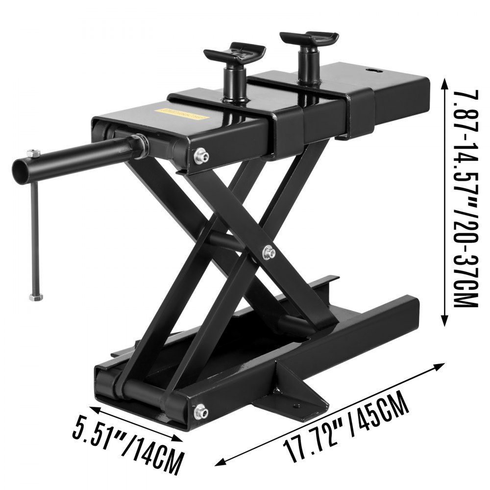 VEVOR Motorrad-Scherenheber Motorradheber 1100lb Motorrad-Hebeständer Schwarz