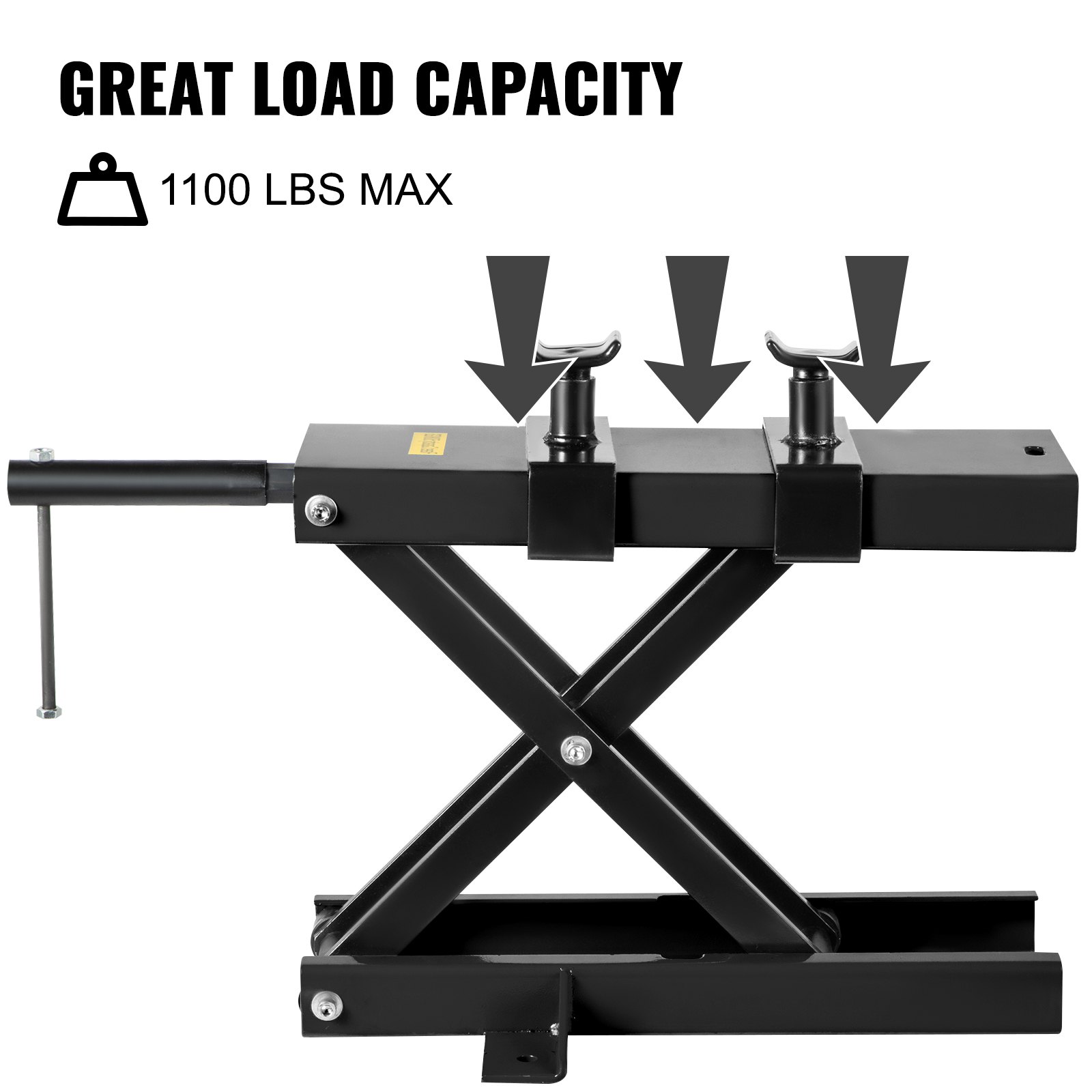 VEVOR Motorrad-Scherenheber Motorradheber 1100lb Motorrad-Hebeständer Schwarz