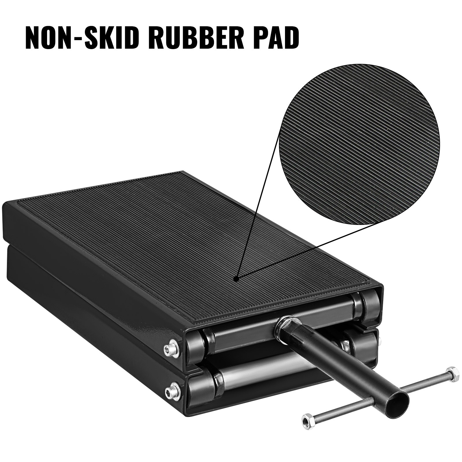 VEVOR 500 KG Motorrad Hebebühne Montage Ständer Schwarz,360 x 220 mm manueller Motorrad Hebebühne Scherenheber, 1100 Pfund Montageständer Motorrad,klappbar Stahl Motorrad Guad Hebebühne mit Zubehör