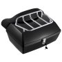 VEVOR Motorrad-Topcase Motorradkoffer 48 L universelle Heckbox aus PP-Material, wasserdichte & abnehmbare Motorrad-Topbox mit Mehrlochboden & Regal Helmkoffer (565 x 500 x 380 mm)