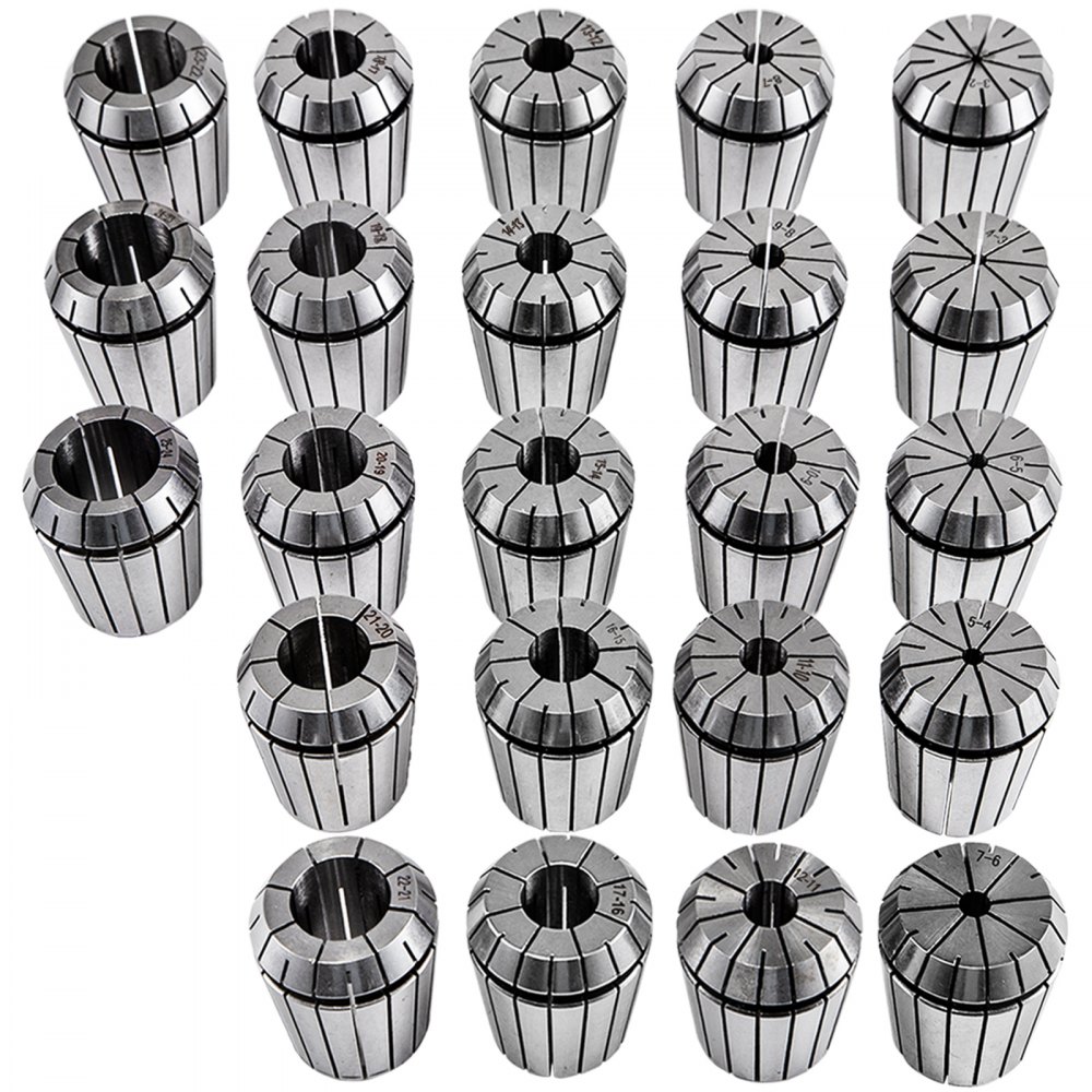 Vevor Spannzangen Set Mt3-er40 Werkzeughalter 23 Stk. Spannzangenfutter 3-25mm