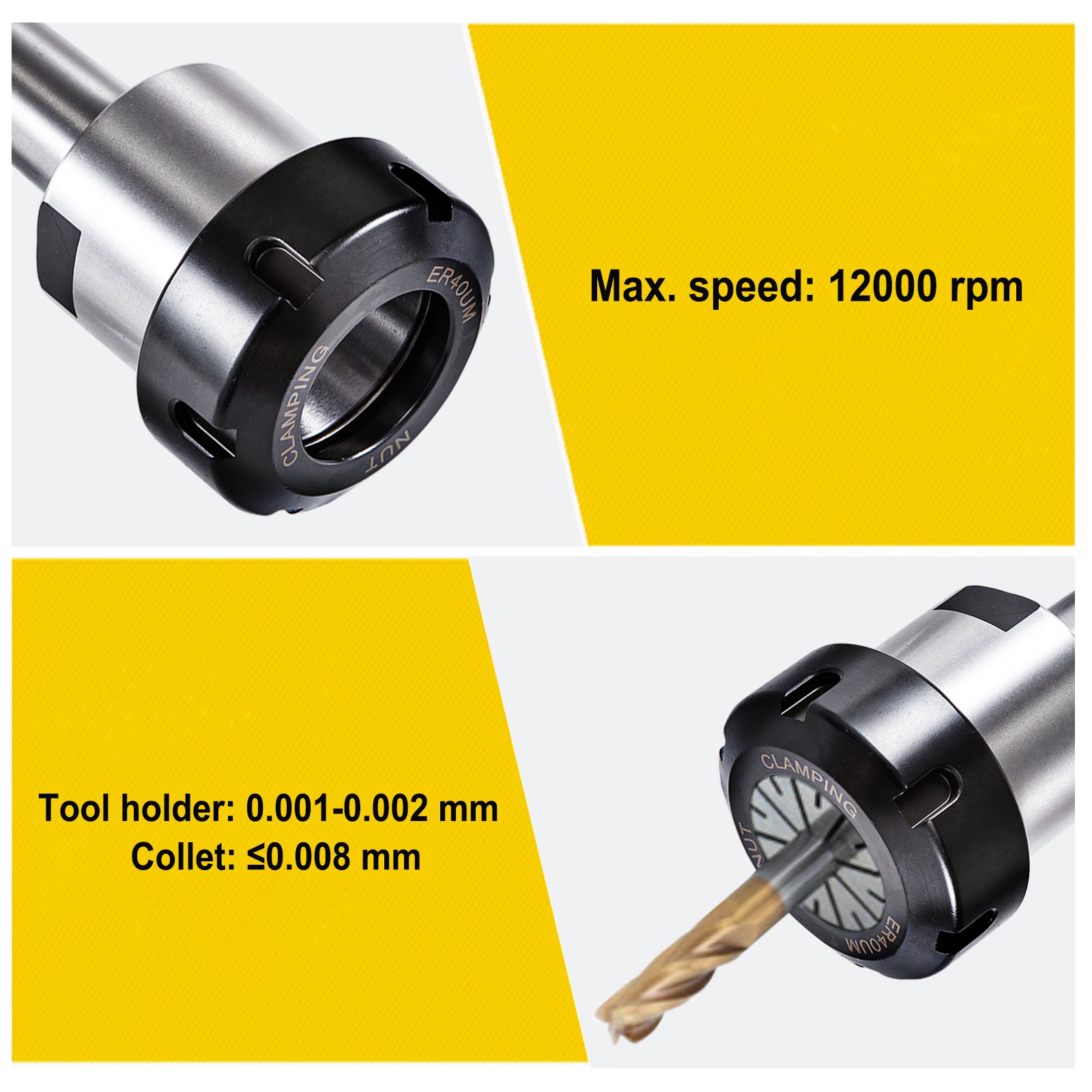 Vevor Spannzangen Set Mt3-er40 Werkzeughalter 23 Stk. Spannzangenfutter 3-25mm